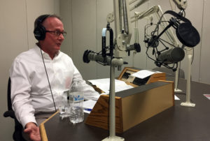 Tom Bannon discusses rent control at KQED's Sacramento studio. 
